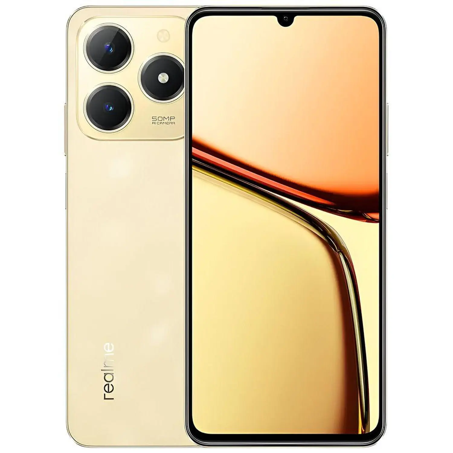 Realme C61 128 GB Sparkle Gold  (Dourado) Tela de 6.74