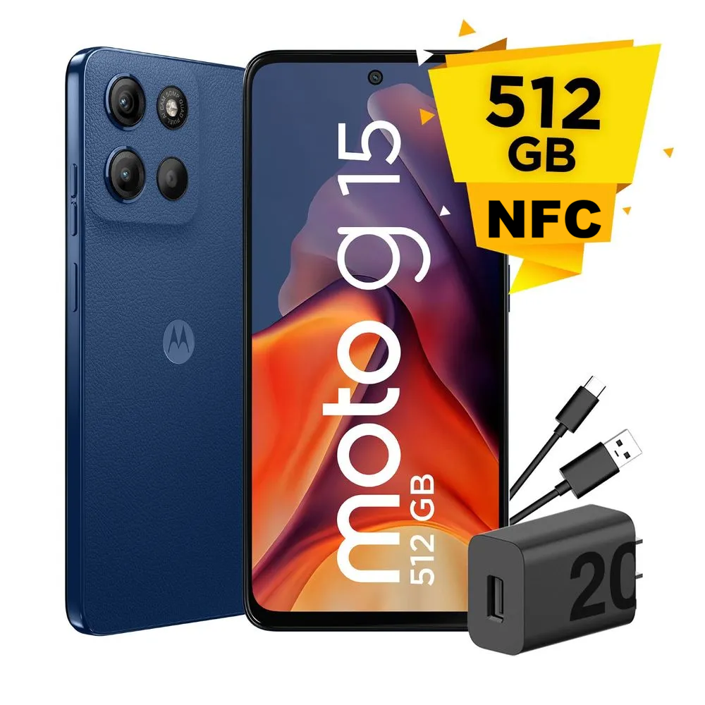 MOTOROLA G15 512GB COM NFC AZUL
